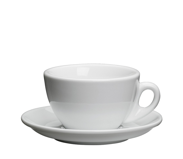 Fotografie Porcelánový šálek na Cappuccino ROMA bílý 100 ml - Cilio