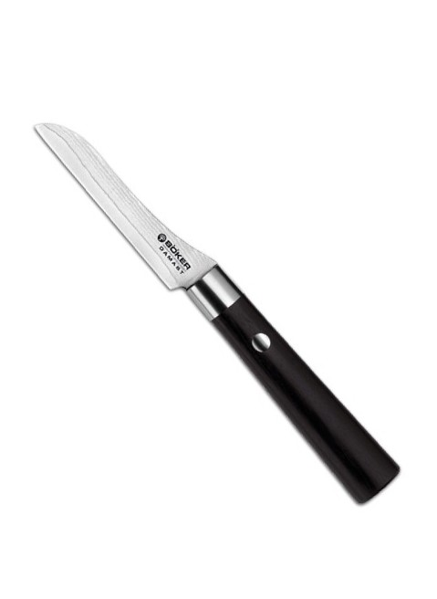 Fotografie Damaškový kuchyňský nůž na zeleninu Damast Black 8,5 cm - Böker Soling