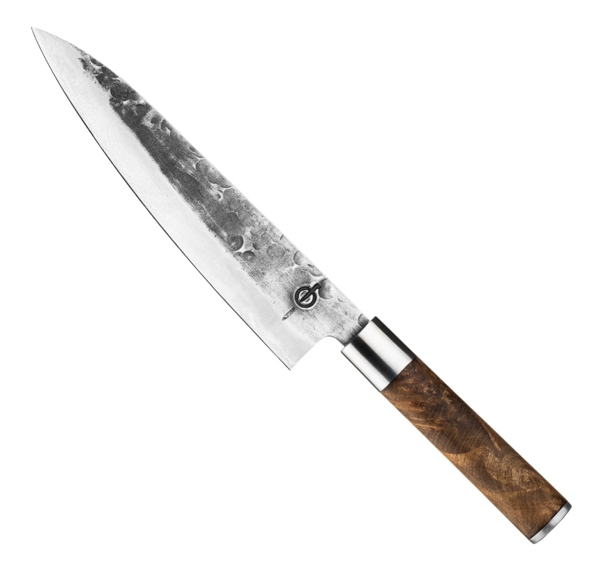 Kuchařský nůž VG10 20,5 cm s koženým pouzdrem - FORGED