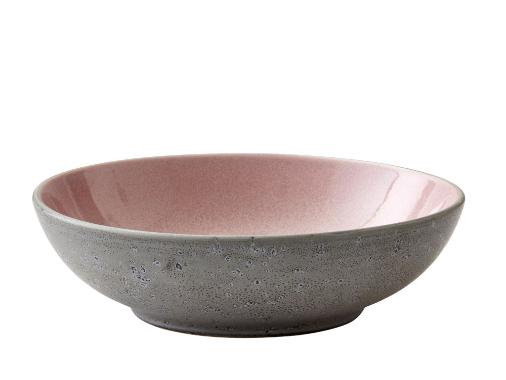 Kameninová mísa na těstoviny 20 cm Grey/Light Pink - BITZ